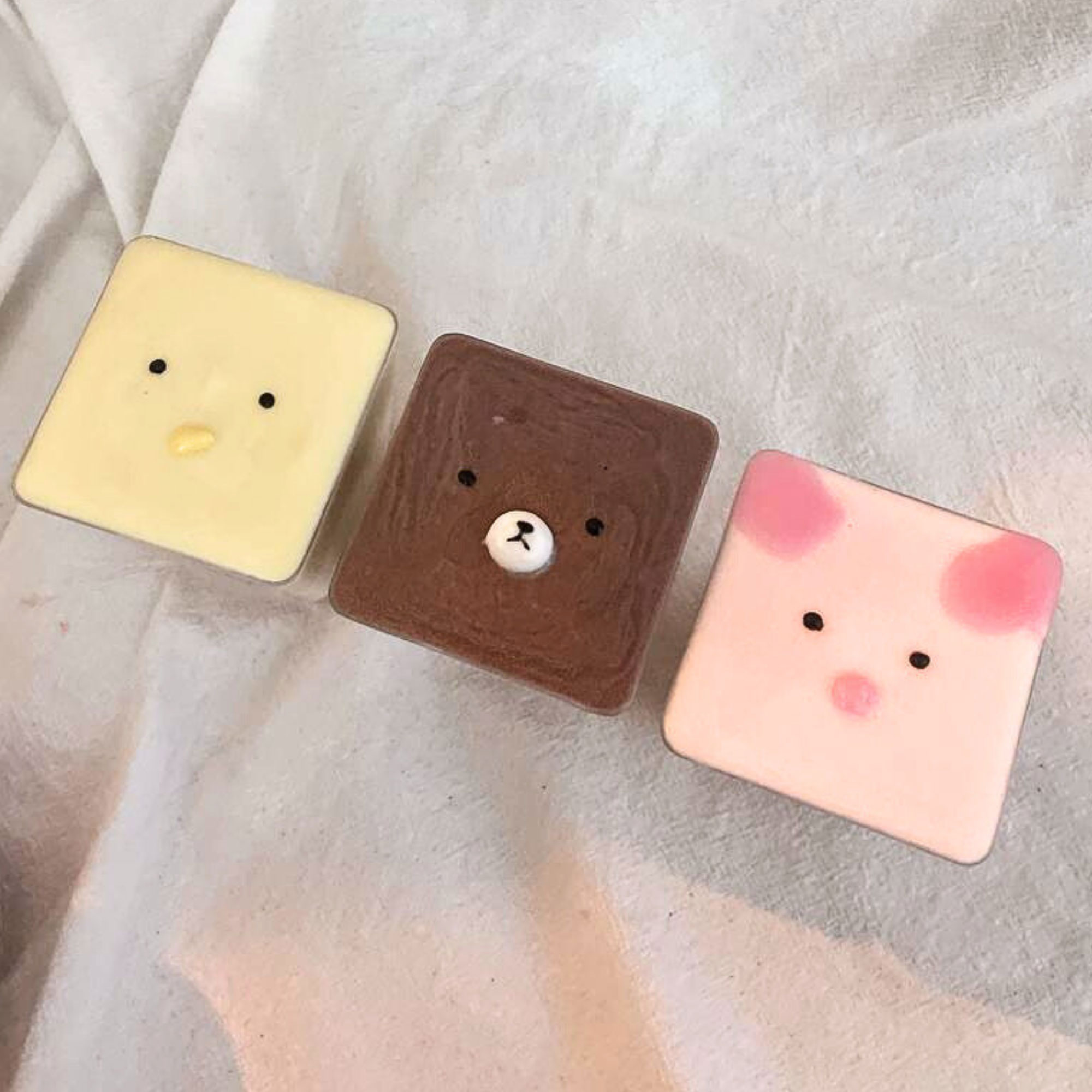 Character Pudding 动物或卡通图案布丁