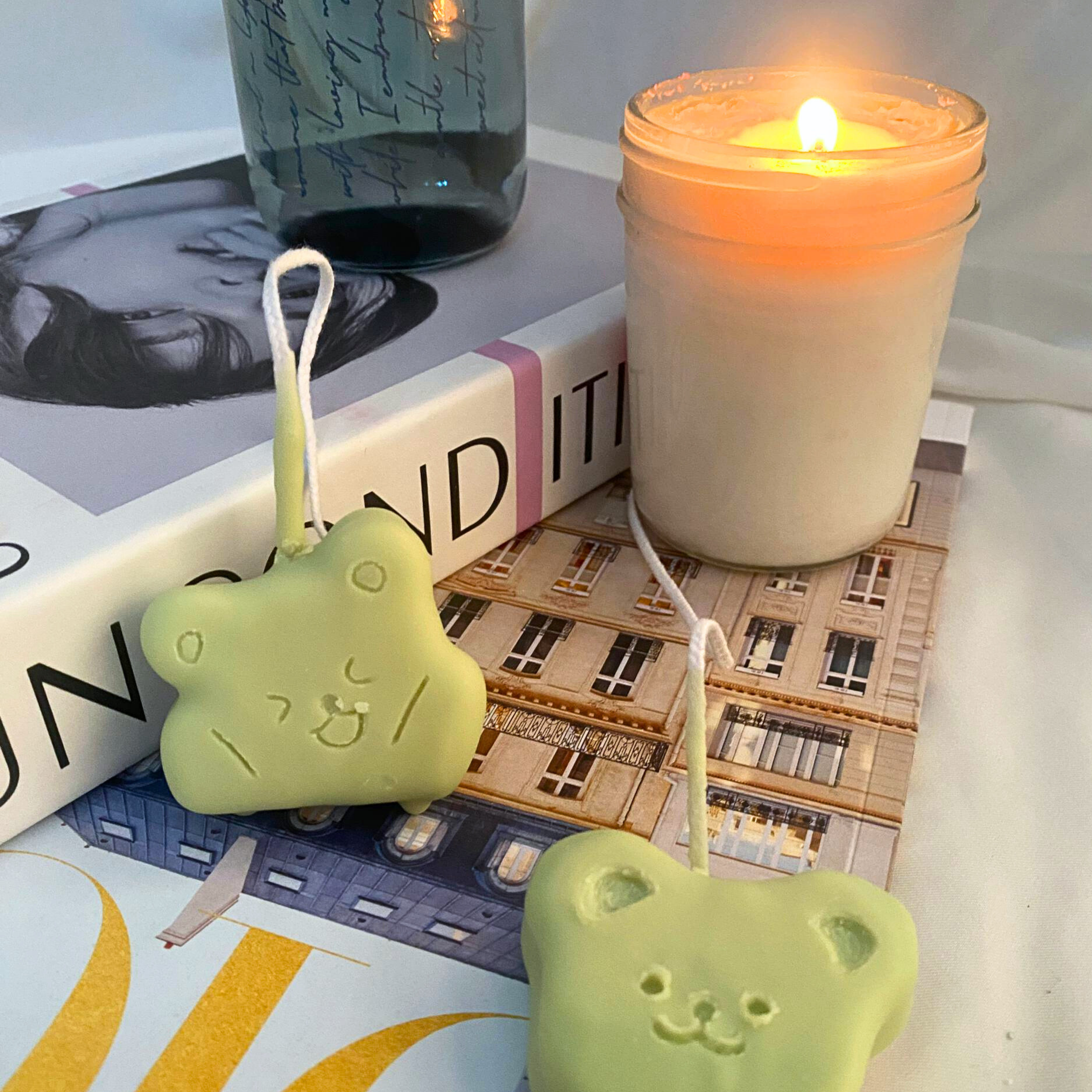 Dipping Candle with Cookie Cutter
