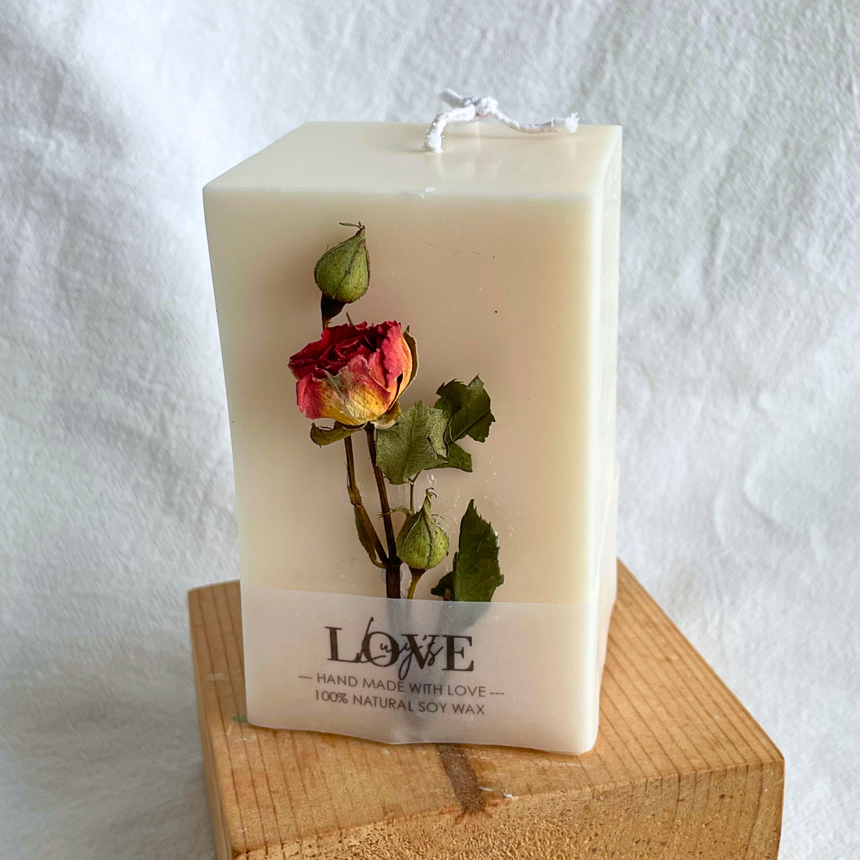 Pressed Flower Candle (2)